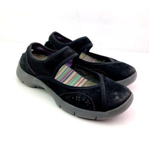 Dansko Emmy Womens Size EU 38 US 7.5-8 Black Suede Mary Jane Sneaker Shoes